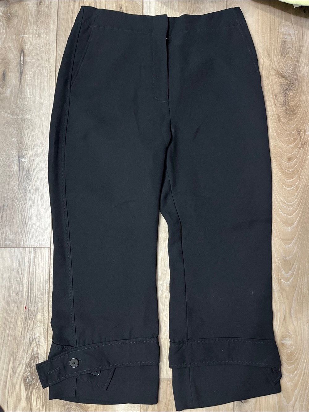 3.1 Phillip Lim Womens Belted Cuff Trouser Black Size 12